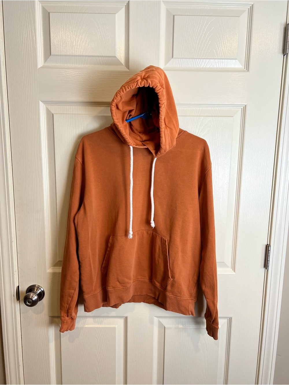 Pact Hooded Pullover Sweatshirt - Rust Orange Large